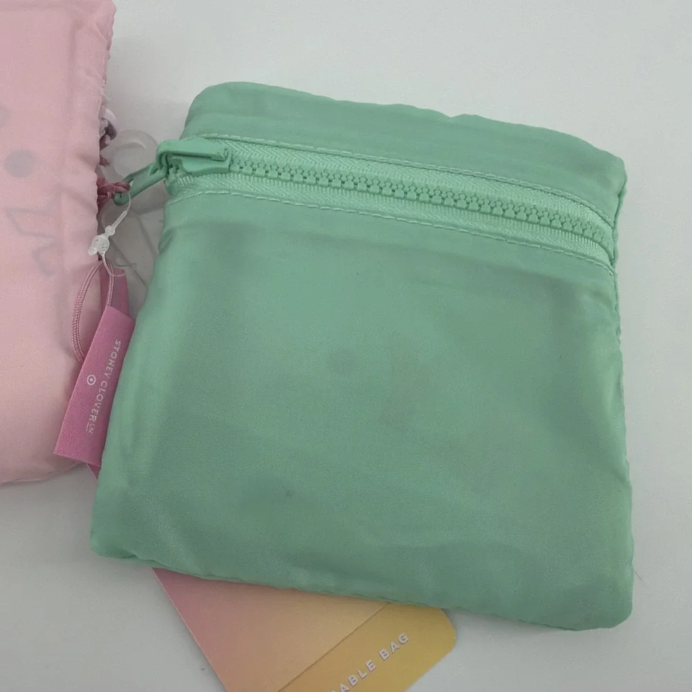 Set of 2 Stoney‎ Clover Reusable Bags Daisy and Pink Green New